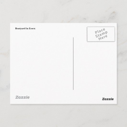 Massachusetts Postkarte (Rückseite)