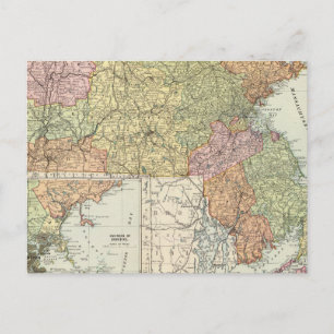 Massachusetts Postkarte