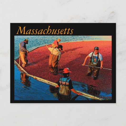 Massachusetts Postkarte (Vorderseite)