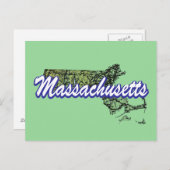 Massachusetts Postkarte (Vorne/Hinten)