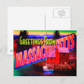 Massachusetts Postkarte (Vorne/Hinten)