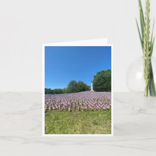 Massachusetts-Postkarte 7 Dankeskarte (Vorderseite)