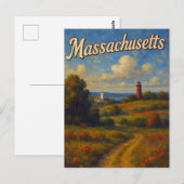 Massachusetts-Postkarte Postkarte (Vorne/Hinten)