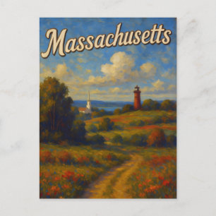 Massachusetts-Postkarte Postkarte