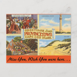 Massachusetts Provincetown, Cape Cod Postkarte