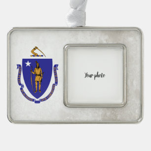 Massachusetts Rahmen-Ornament Silber