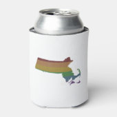 Massachusetts Rainbow Gay Pride Dosenkühler (Kanne Vorderseite)