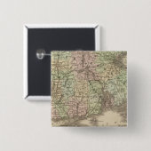 Massachusetts, Rhode Island und Connecticut Button (Vorne & Hinten)