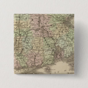 Massachusetts, Rhode Island und Connecticut Button