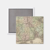 Massachusetts, Rhode Island und Connecticut Magnet (Vorderseite/Rückseite)