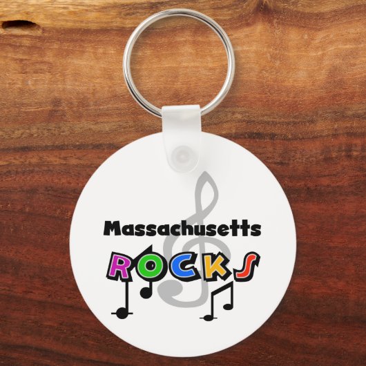 Massachusetts Rocks Schlüsselanhänger (Vorderseite)