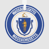 Massachusetts RundEmblem Ornament (Rückseite)