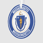 Massachusetts RundEmblem Ornament (Vorderseite)
