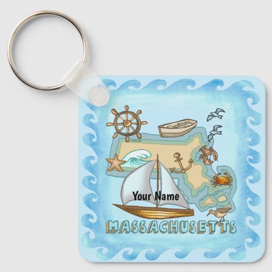 Massachusetts Schlüsselanhänger (Vorderseite)