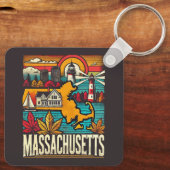 Massachusetts Schlüsselanhänger (Rückseite)
