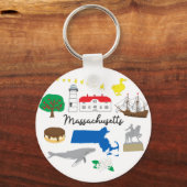 Massachusetts Schlüsselanhänger (Rückseite)