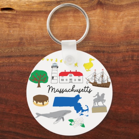 Massachusetts Schlüsselanhänger (Rückseite)