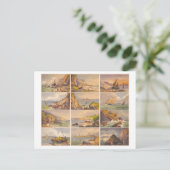 Massachusetts Seashore Uncut Trade Cards Postkarte (Stehend Vorderseite)