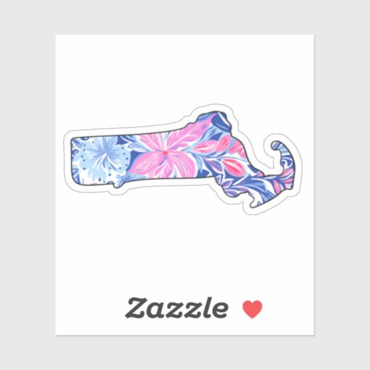 Massachusetts - Sommeraufkleber - Lilly Inspiriert Aufkleber (Blatt)