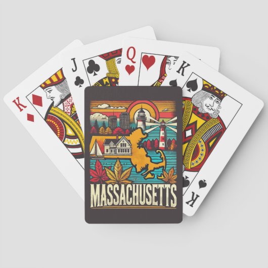 Massachusetts Spielkarten (Rückseite)