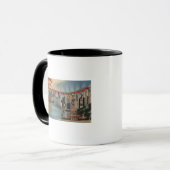 Massachusetts (Staat Hauptstadt/Blume) Tasse (Vorderseite Links)