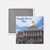 Massachusetts Staat House, Boston Magnet (Vorderseite/Rückseite)