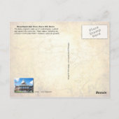 Massachusetts Staat House & Kennedy's Statue Postkarte (Rückseite)