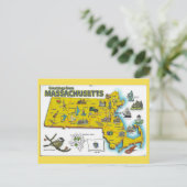 Massachusetts Staat Karte (Stehend Vorderseite)