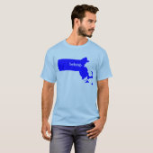 Massachusetts Staat Map Belong T-Shirt (Vorne ganz)