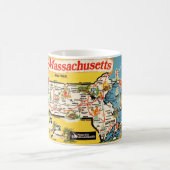 Massachusetts Staat Map Tasse (Mittel)