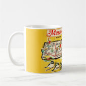 Massachusetts Staat Map Tasse (Links)