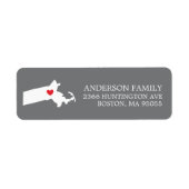 Massachusetts Staat | Rücksendekennzeichen verschi (Vorne)