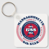 Massachusetts Staat Schlüsselanhänger (Vorderseite)