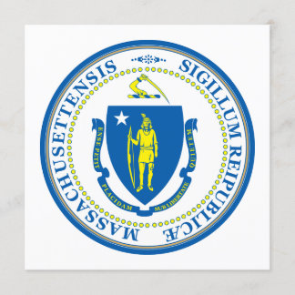 Massachusetts Staat Siegel Einladung