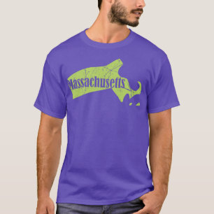Massachusetts Staat Vintag Massachusetts Geschenk T-Shirt
