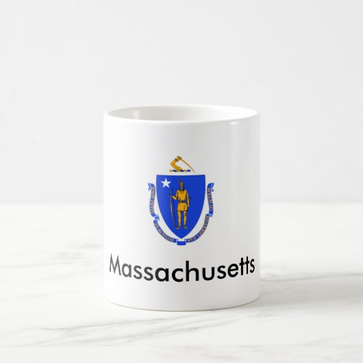 Massachusetts-Staats-Flaggen-Tasse Kaffeetasse (Mittel)