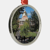 Massachusetts-Staats-Haus Silbernes Ornament (Rechts)