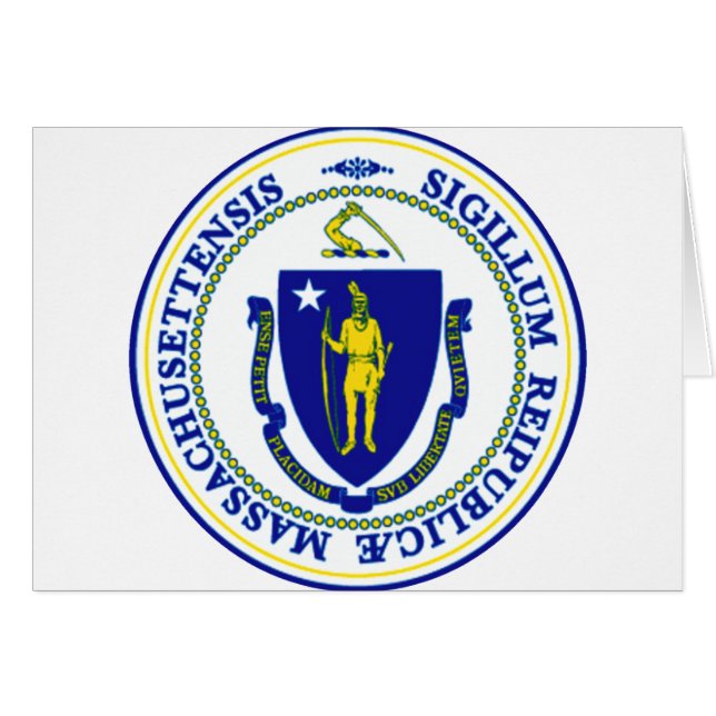 Massachusetts-Staats-Siegel (Vorderseite (Horizontal))