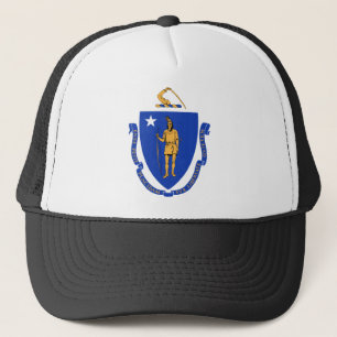 Massachusetts-Staats-Siegel Truckerkappe