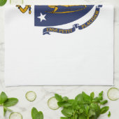 Massachusetts Staatsflagge Geschirrtuch (Gefaltet)