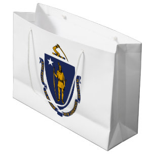 Massachusetts Staatsflagge Große Geschenktüte