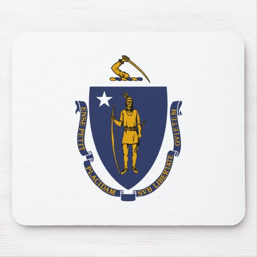 Massachusetts Staatsflagge Mousepad (Vorne)