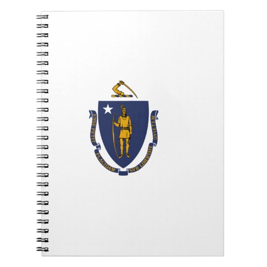 Massachusetts Staatsflagge Notizblock (Vorderseite)