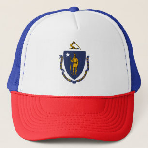 Massachusetts Staatsflagge Truckerkappe