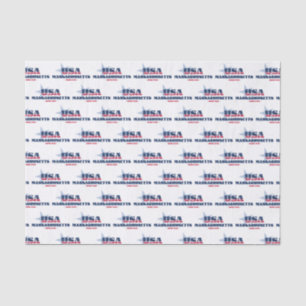 Massachusetts Staatsstolz Tissue Paper Seidenpapier