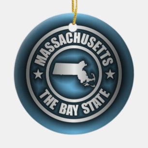 "Massachusetts-Stahl 2" Keramik Ornament