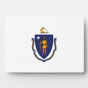 Massachusetts State Flag Design Fotoplatte