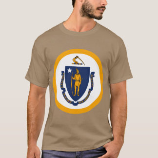 Massachusetts State Flag Emblem T-Shirt