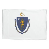 Massachusetts State Flag Print Patriotc Kissenbezug (Rückseite)