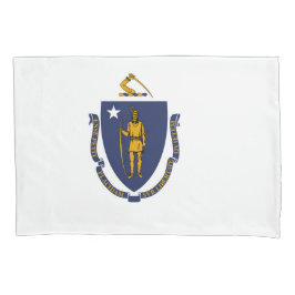 Massachusetts State Flag Print Patriotc Kissenbezug